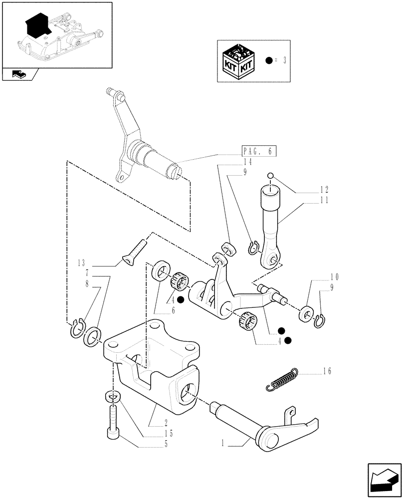 Схема запчастей Case IH FARMALL 65C - (1.82.5[05]) - LIFT CONTROL (07) - HYDRAULIC SYSTEM