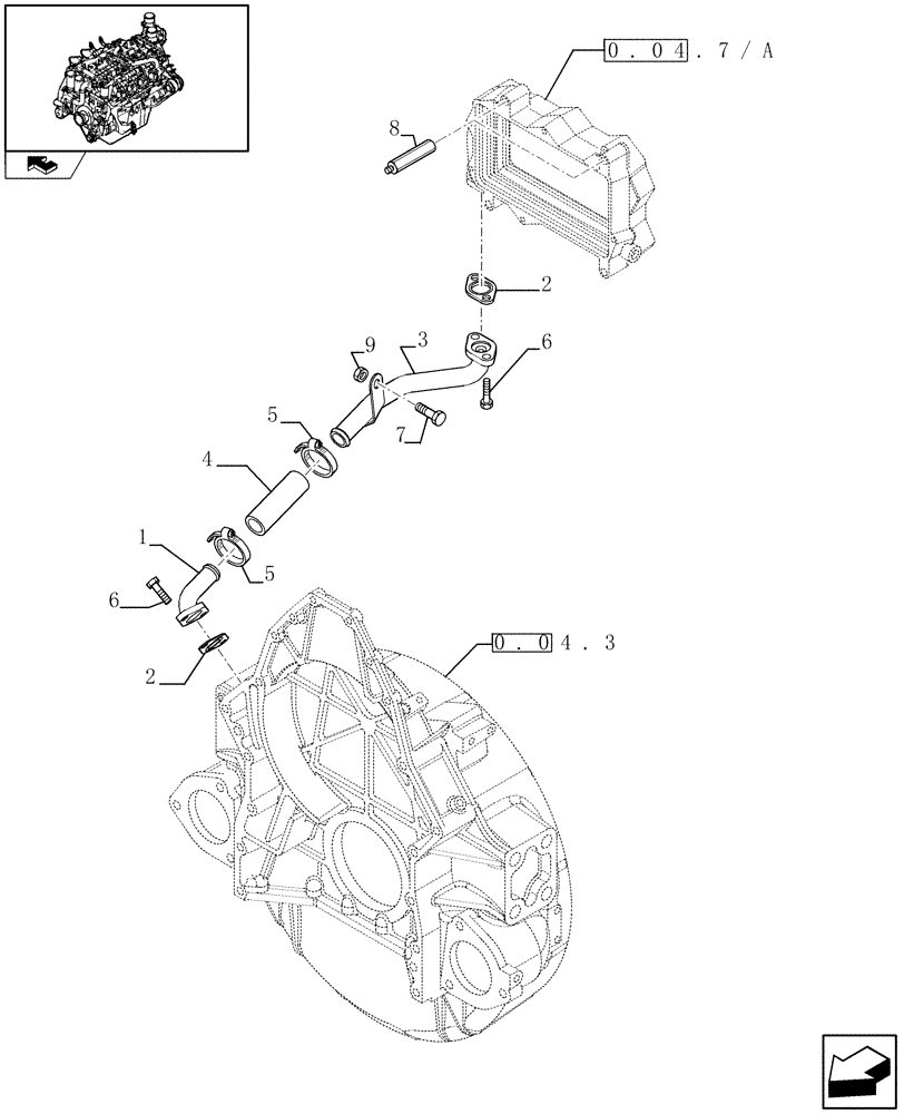 Схема запчастей Case IH FVAE2884X B200 - (0.04.7/ B) - COALESCE, FILTER GROUP (504115144) 