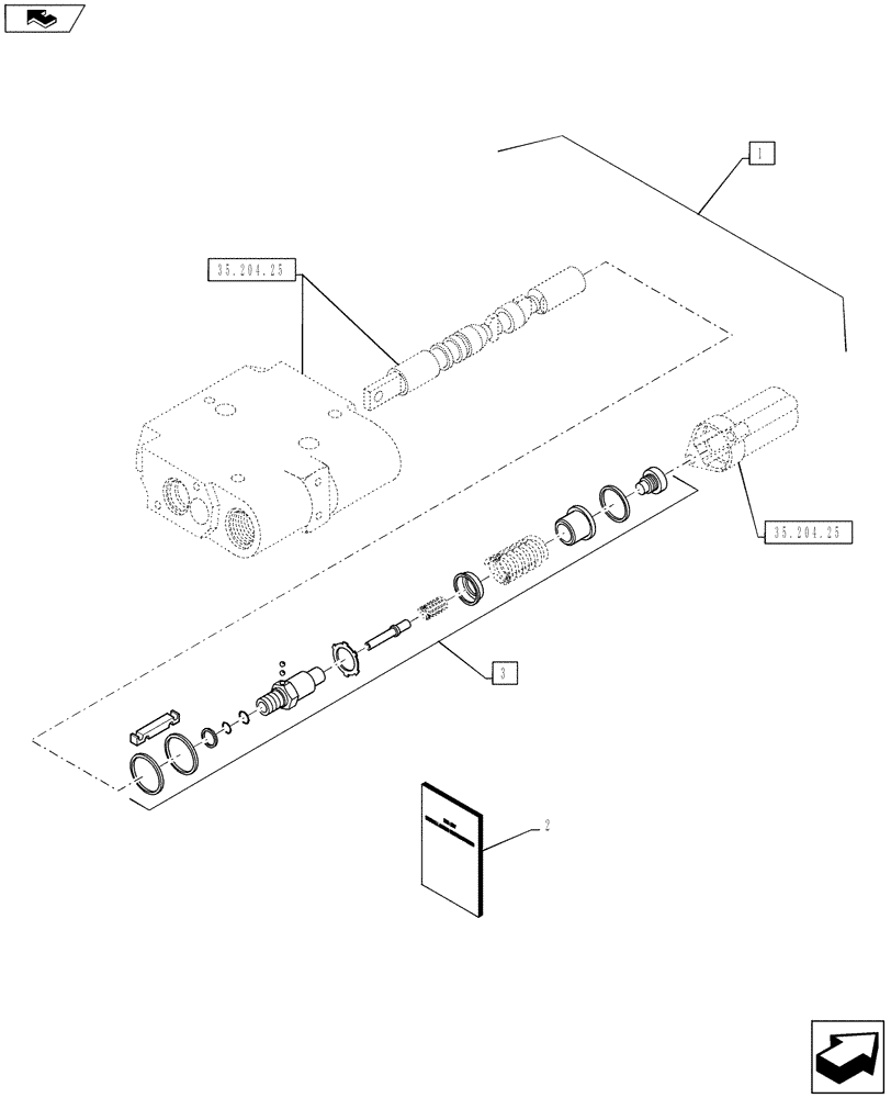 Схема запчастей Case IH PUMA 130 - (88.035.06) - DIA KIT, ZERO DETENT KIT (WITH FLOAT) FOR SINGLE RCV SPOOL (88) - ACCESSORIES