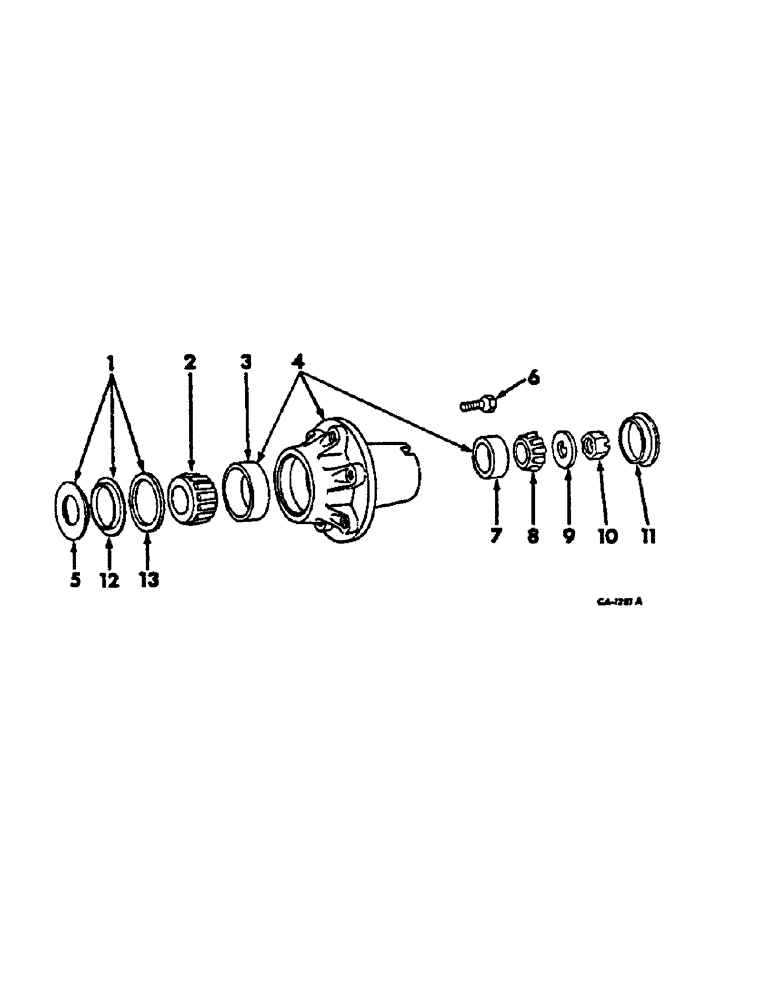 Схема запчастей Case IH 584 - (14-15) - FRONT WHEEL HUB, BEARINGS AND CAP, HEAVY DUTY CAST FRONT AXLE Suspension