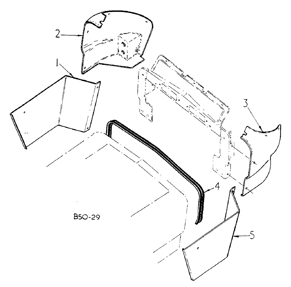 Схема запчастей Case IH 884 - (13-004) - INSTRUMENT PANEL SIDE HOUSING Instruments