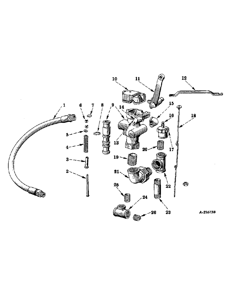 Схема запчастей Case IH FARMALL H - (200) - HYDRAULIC SYSTEM, REMOTE CONTROL ATTACHMENT, SPECIAL, AUXILIARY CONTROL VALVE AND CONNECTIONS (07) - HYDRAULIC SYSTEM