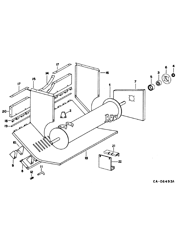 Схема запчастей Case IH 1460 - (20-18) - SEPARATOR, STRAW CHOPPER ROTOR AND CONCAVE Separation