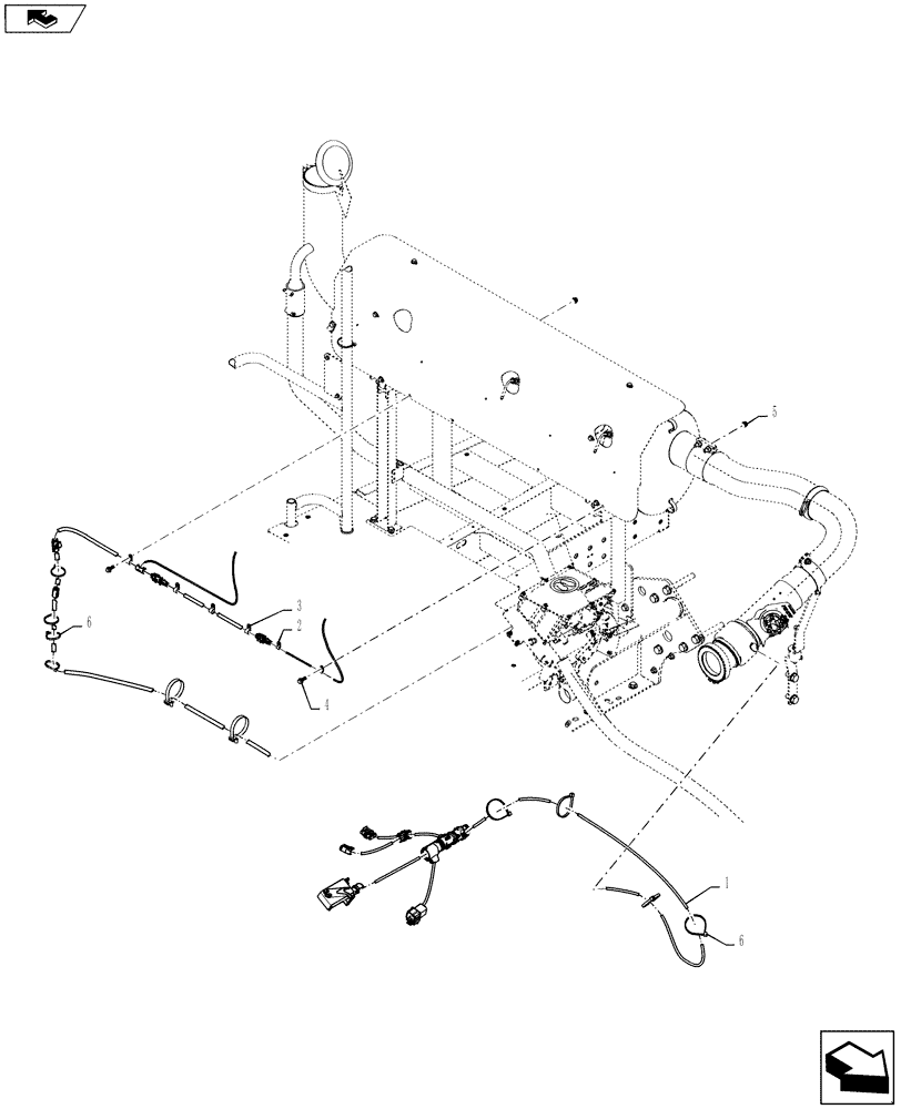 Схема запчастей Case IH 7230 - (55.100.08) - WIRE HARNESS, SCR TREATMENT, 7230 T4 (55) - ELECTRICAL SYSTEMS