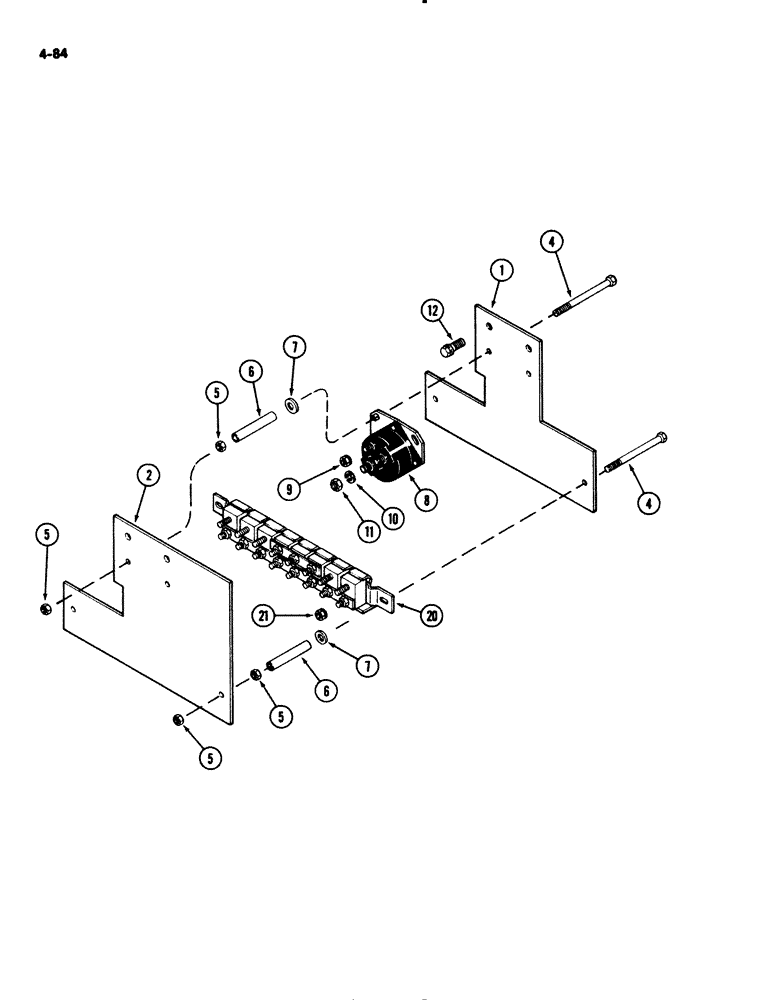 Схема запчастей Case IH 2294 - (4-084) - SOLENOIDS AND CIRCUIT BREAKERS (04) - ELECTRICAL SYSTEMS