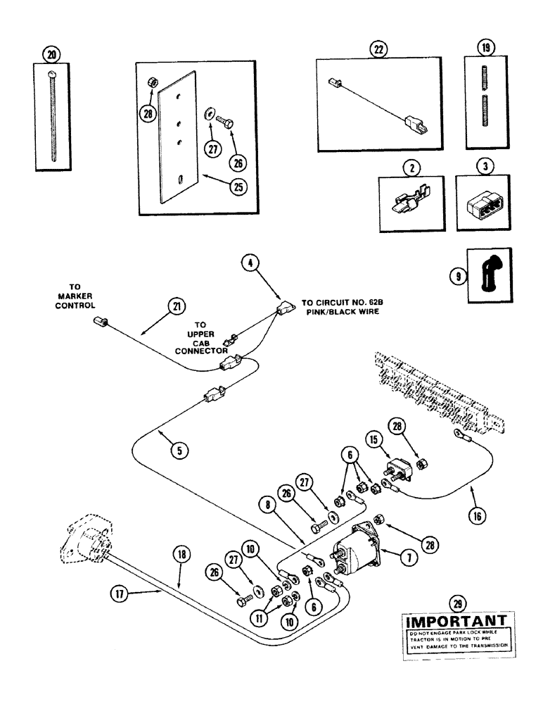 Схема запчастей Case IH 2594 - (4-58) - ELECTRIC POWER ATTACHMENT, IMPLEMENT MONITOR (04) - ELECTRICAL SYSTEMS