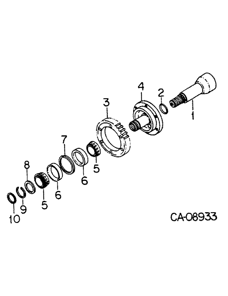 Схема запчастей Case IH 5288 - (07-07) - DRIVE TRAIN, IPTO AND PUMP DRIVE GEAR (04) - Drive Train