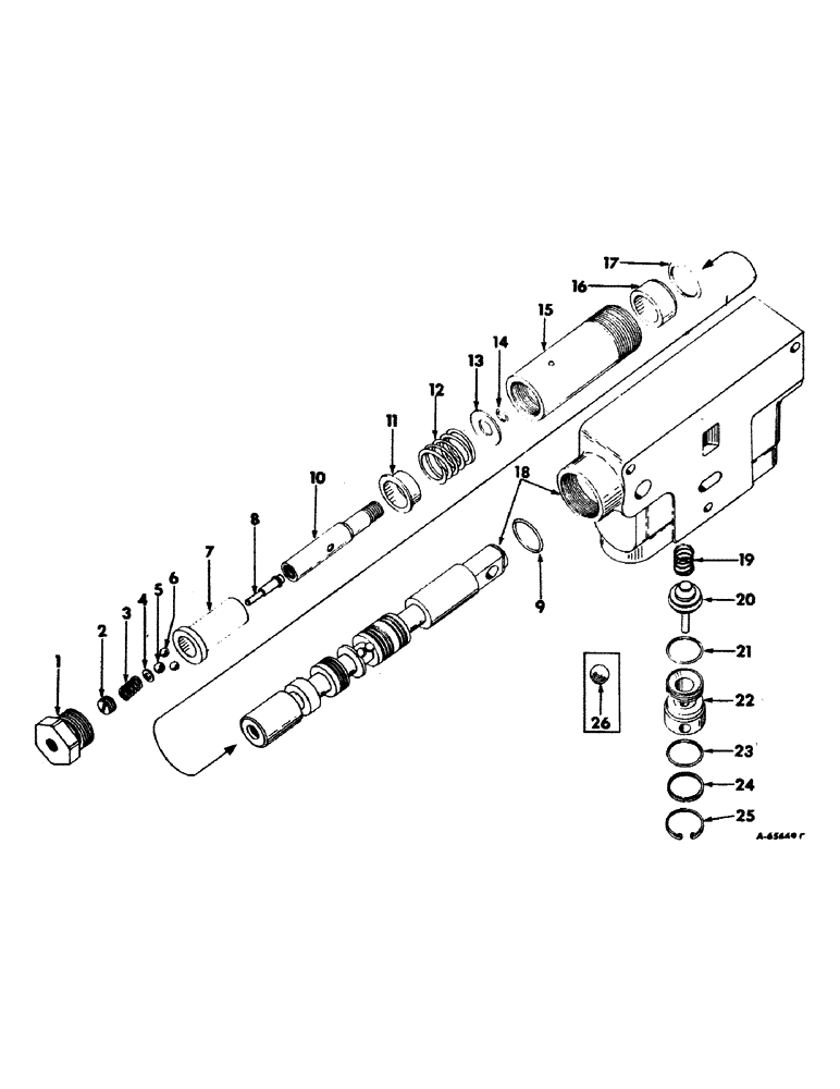 Схема запчастей Case IH 1256 - (F-21) - HYDRAULIC SYSTEM, HYDRAULIC CONTROL VALVE (07) - HYDRAULIC SYSTEM