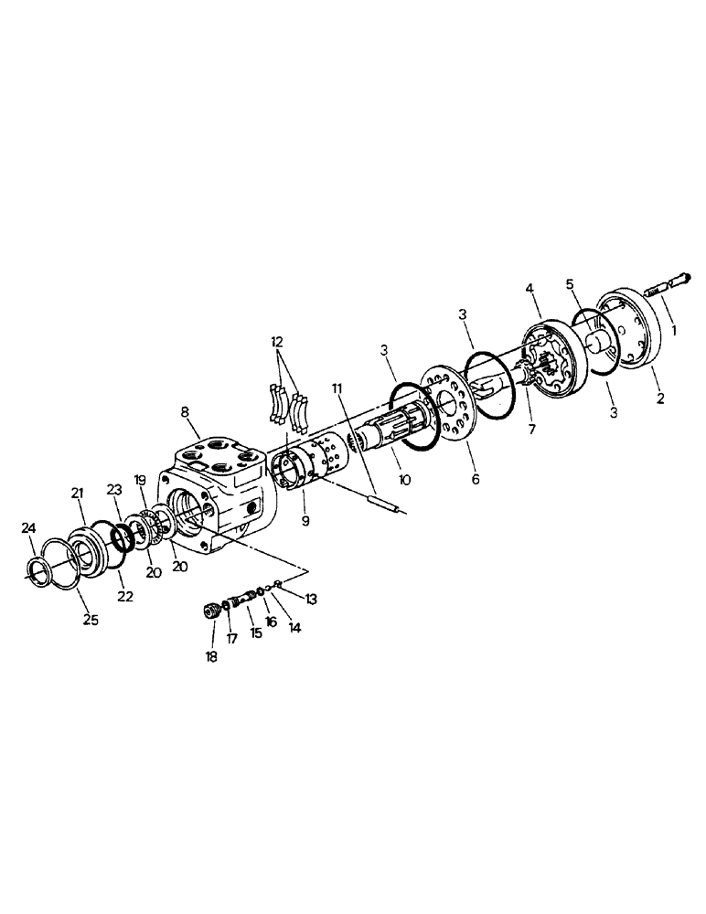 Схема запчастей Case IH 9110 - (08-08) - STEERING CONTROL VALVE (07) - HYDRAULICS