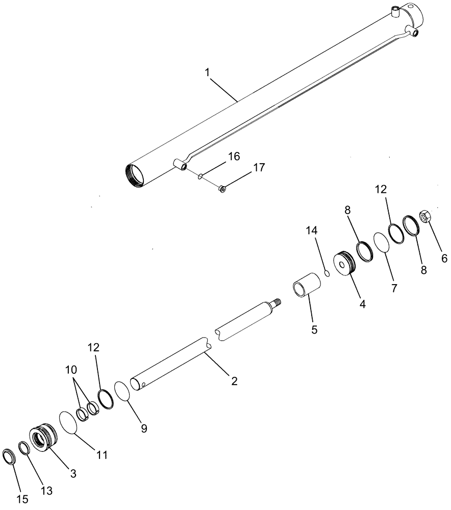 Схема запчастей Case IH CPX620 - (08-36) - BASKET LIFT MASTER CYLINDER ASSEMBLY - ASN Y6T011505 (07) - HYDRAULICS