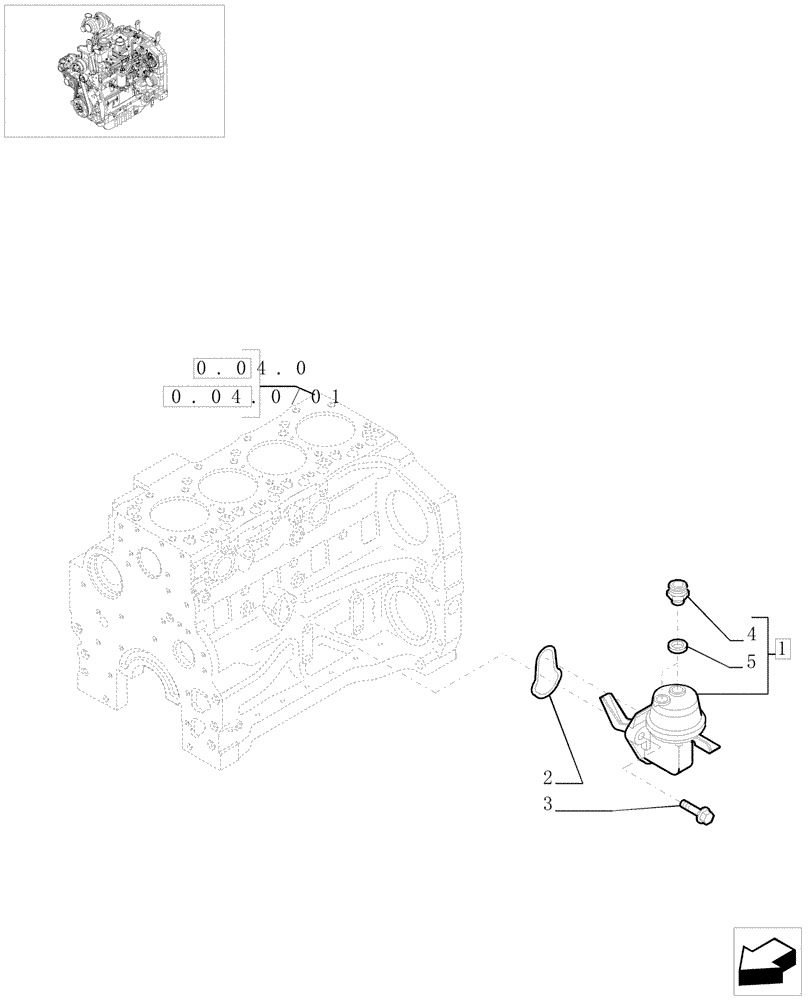 Схема запчастей Case IH MXU115 - (0.20.1) - FUEL PUMP (01) - ENGINE