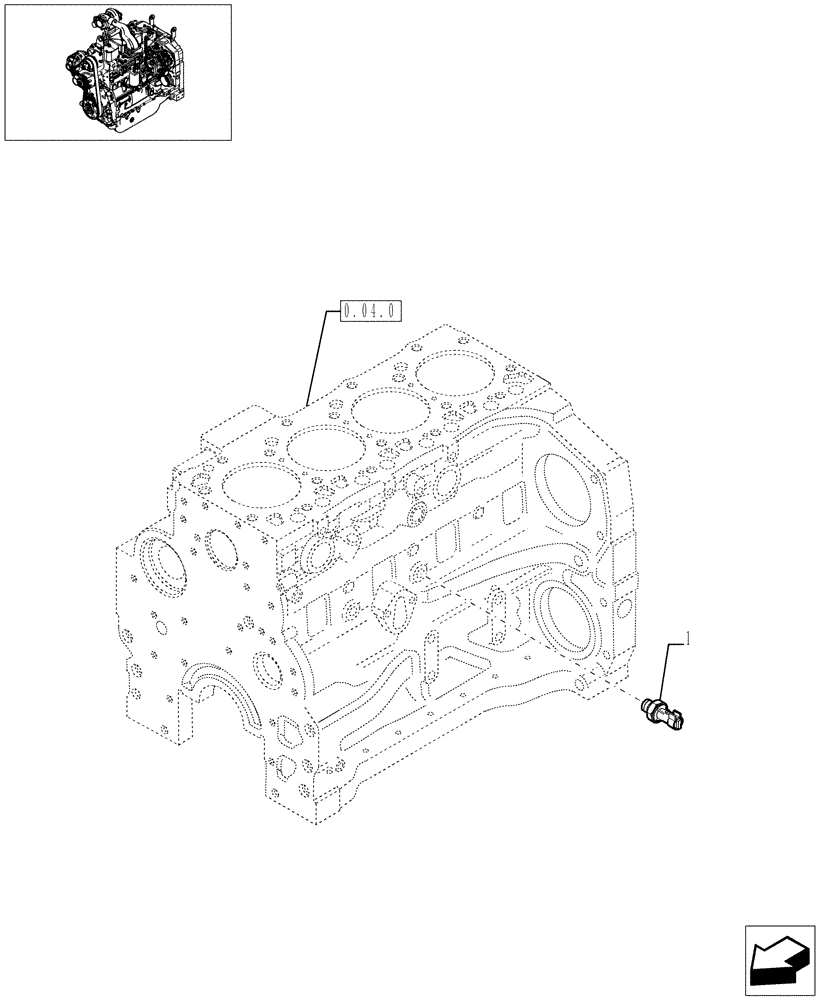 Схема запчастей Case IH JX1095C - (0.27.2) - MOTOR SENSORS (01) - ENGINE