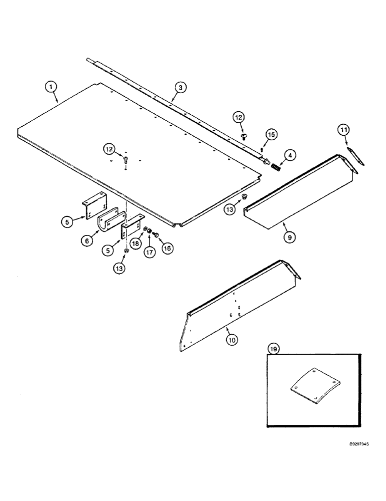 Схема запчастей Case IH 2144 - (5-20) - STEERING AXLE SHIELD (04) - STEERING