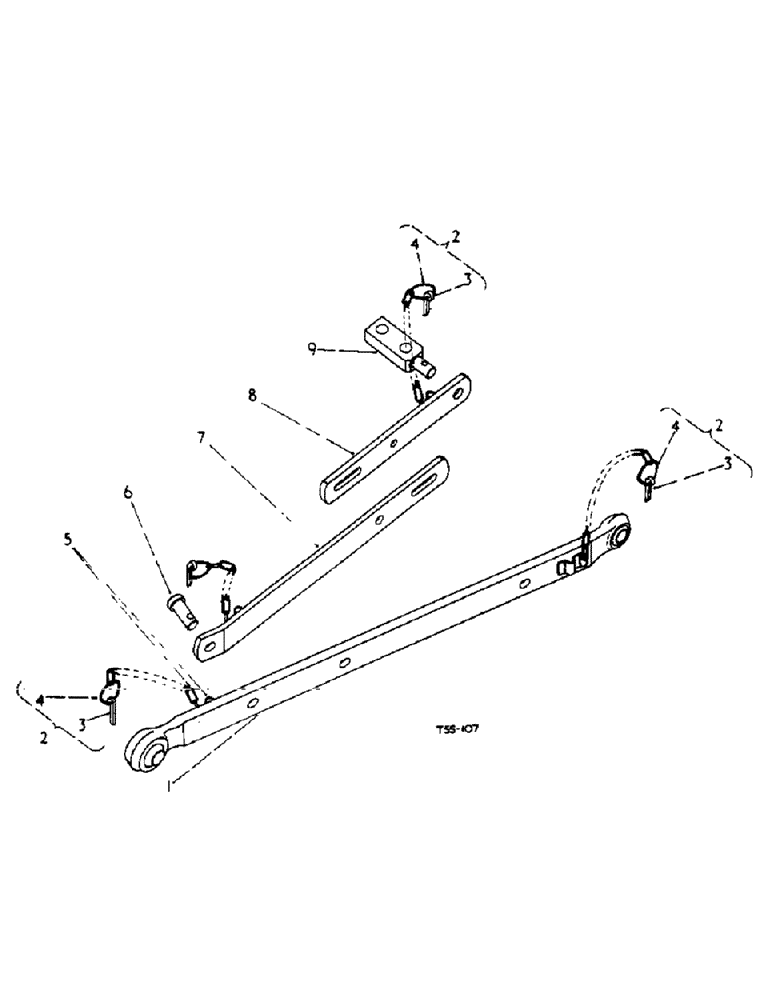 Схема запчастей Case IH 276 - (7-06) - ADJUSTABLE CHECK LINK ATTACHMENT (88) - ACCESSORIES