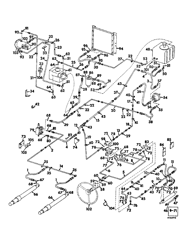 Схема запчастей Case IH 315 - (F-05) - HYDRAULICS SYSTEM, HYDRAULIC SYSTEM, HYDROSTATIC DRIVE (07) - HYDRAULIC SYSTEM