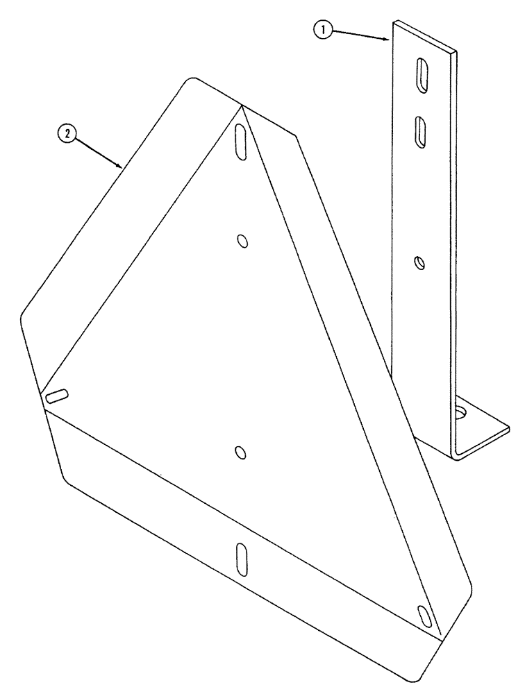 Схема запчастей Case IH 700 - (9-21) - SAFETY BRACKET UNIT (09) - CHASSIS/ATTACHMENTS