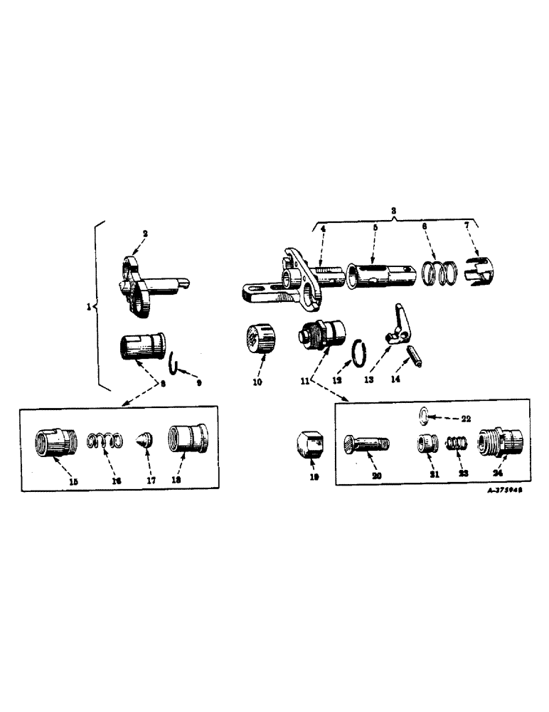 Схема запчастей Case IH 300 - (277) - HYDRAULIC SYSTEM, HYDRAULIC EQUIPMENT, SPECIAL, BREAK-AWAY AND SELF-SEALING COUPLINGS (07) - HYDRAULIC SYSTEM