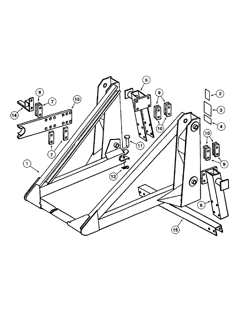 Схема запчастей Case IH 2250 - (2-06) - FRAME AND BRACKETS 