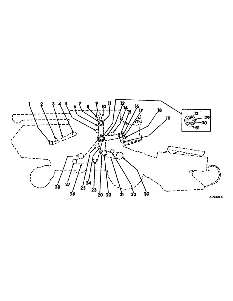 Схема запчастей Case IH 915 - (18) - SPROCKET AND CHAIN DIAGRAM, RIGHT SIDE (00) - GENERAL