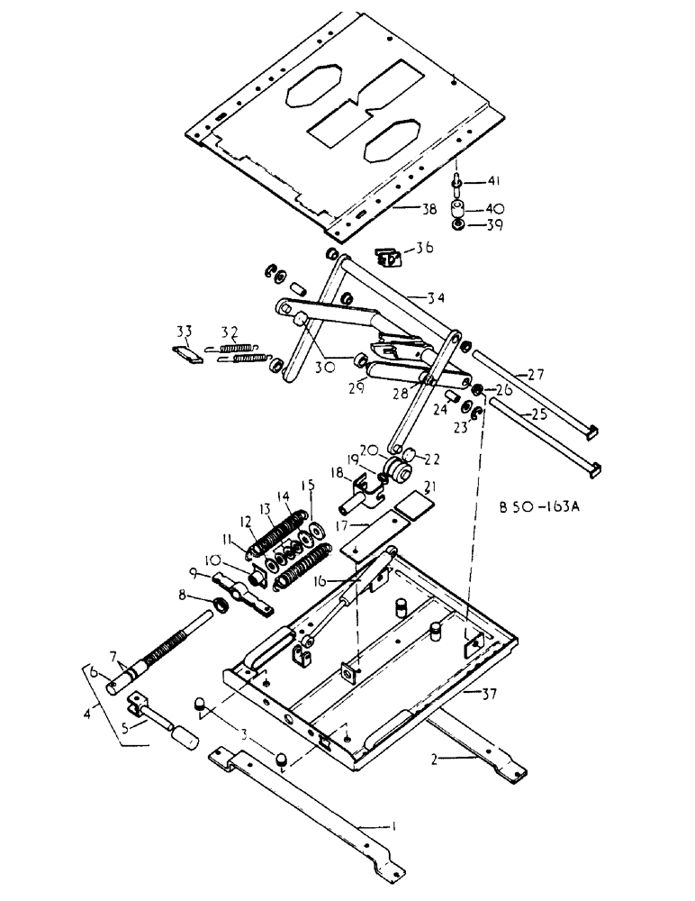 Схема запчастей Case IH 785 - (13-064) - SEAT SUSPENSION, GRAMMER (05) - SUPERSTRUCTURE