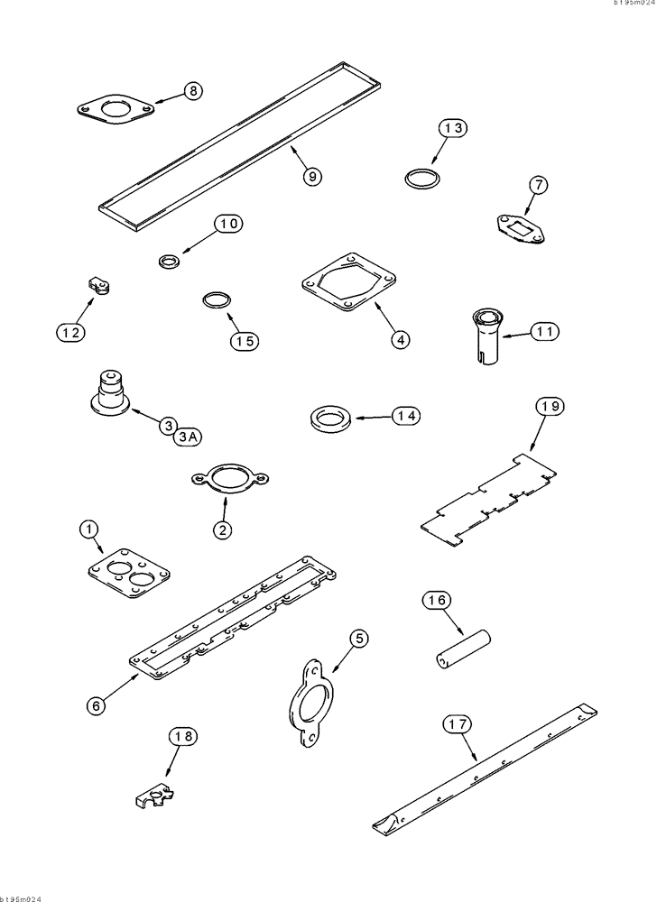 Схема запчастей Case IH 2155 - (2-49A) - VALVE GRIND GASKET KIT, 6TA-830 EMISSIONS CERTIFIED ENGINE, COTTON PICKER S/N JJC0156230 AND AFTER (01) - ENGINE