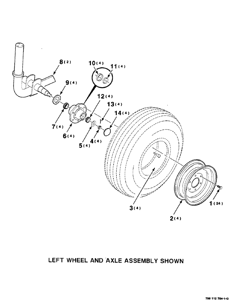 Схема запчастей Case IH 8581 - (10-06) - WHEEL ASSEMBLY, CASTER Accumulator