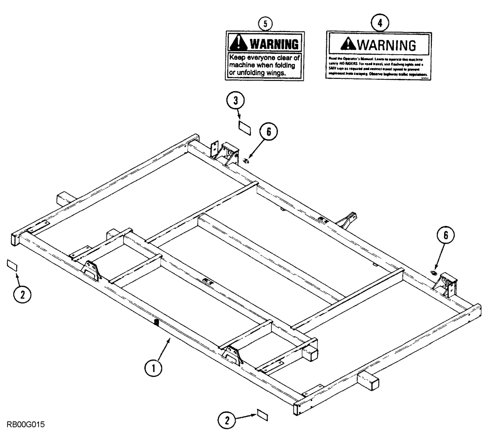 Схема запчастей Case IH 5850 - (09-04) - MAIN FRAME, FLAT FOLD, 19 FOOT THROUGH 27 FOOT WIDE (09) - CHASSIS