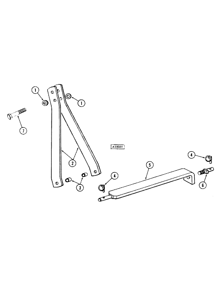 Схема запчастей Case IH MTA - (10) - MAST AND DRAFT BAR FOR CATEGORY II HITCH, MA FOUR BOTTOM AND MTA THREE AND FOUR BOTTOM 