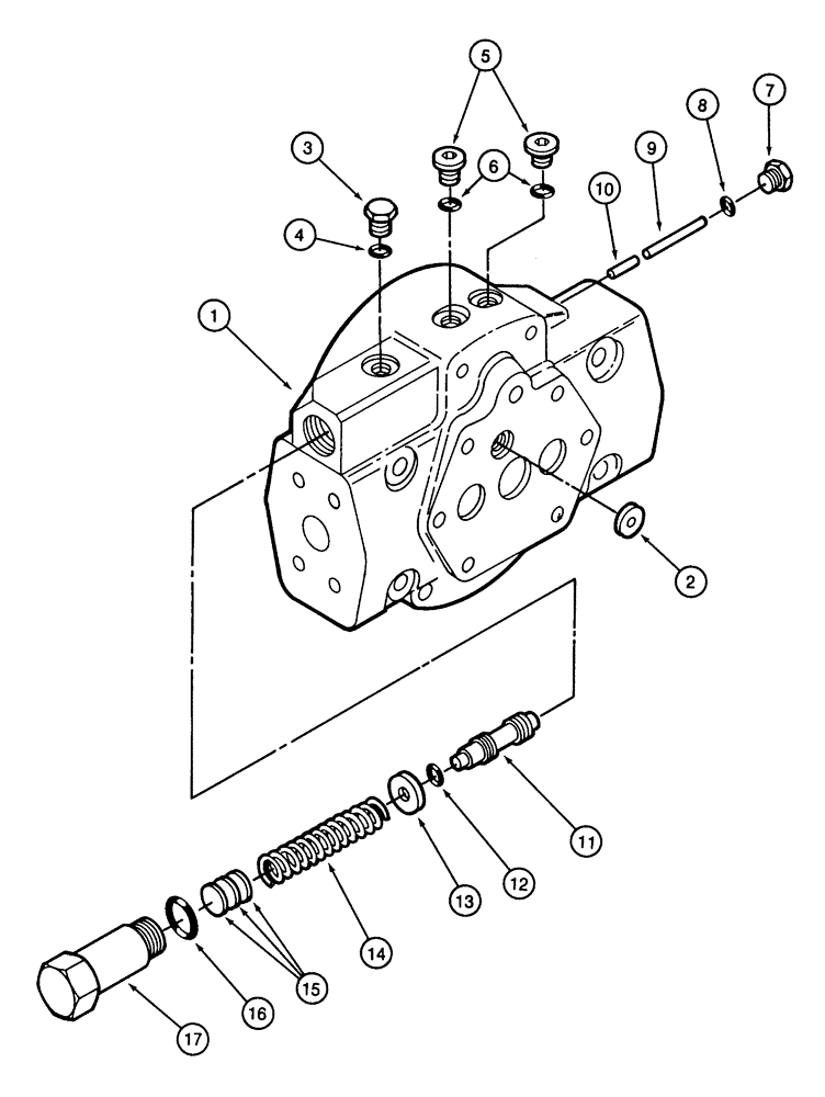 Схема запчастей Case IH 2155 - (6-25A) - INTERNAL PRESSURE OVERRIDE REPAIR (03) - POWER TRAIN