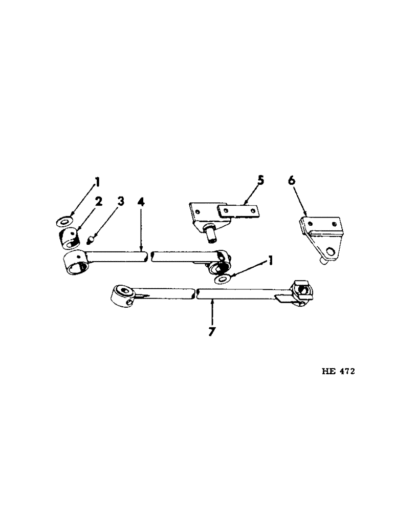 Схема запчастей Case IH 201 - (A-097[A]) - KNIFE RADIUS AND SICKLE PITMAN, PEA BAR PLATFORM, NOT AUGER OR CANVAS PLATFORM (58) - ATTACHMENTS/HEADERS