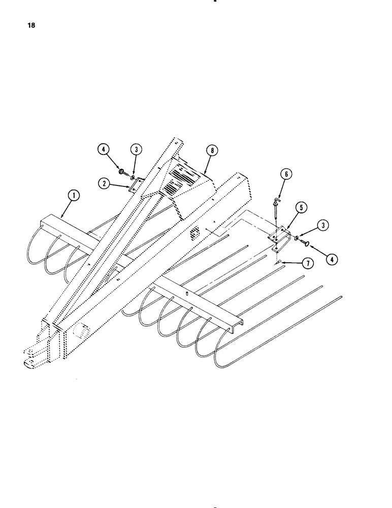 Схема запчастей Case IH 3650 - (18) - WINDGUARD 