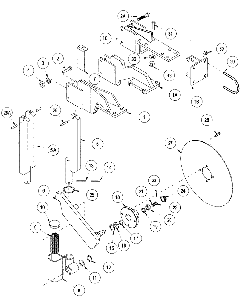 Схема запчастей Case IH NFX - (9-40) - COULTER ASSEMBLIES (09) - CHASSIS