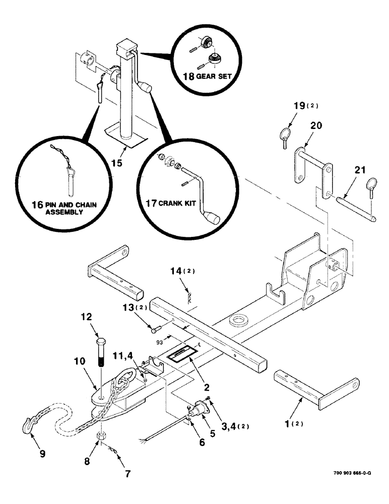 Схема запчастей Case IH 8315 - (9-10) - 3 POINT TOW BAR KIT, HK10846, 3 POINT TOW BAR KIT COMPLETE, TO BE ORDERED THRU WHOLEGOODS ONLY (09) - CHASSIS