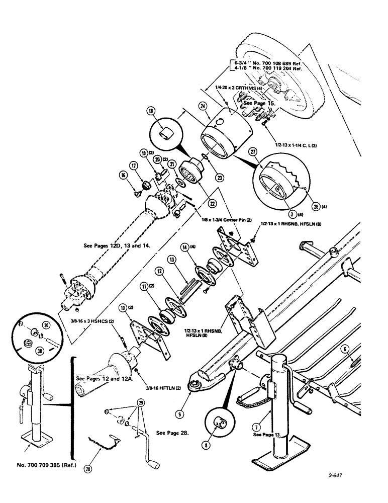 Схема запчастей Case IH 8550 - (12B) - TONGUE AND PRIMARY DRIVE ASSEMBLY (14) - MAIN GEARBOX & DRIVE