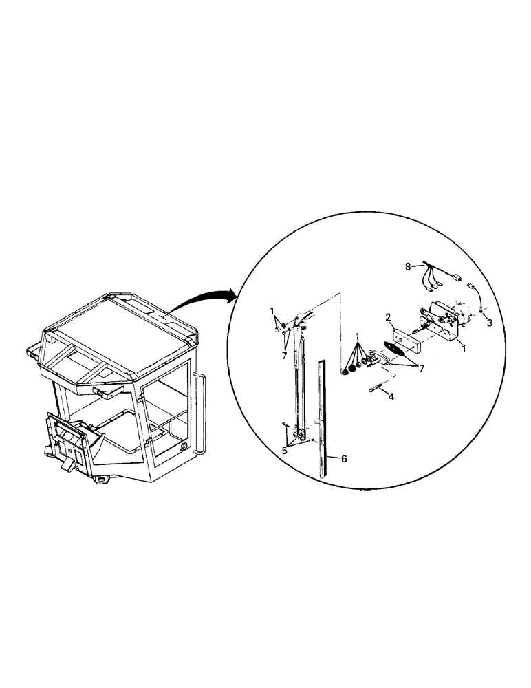 Схема запчастей Case IH STEIGER - (10-33) - REAR WIPER AND MOUNTING Options & Miscellaneous