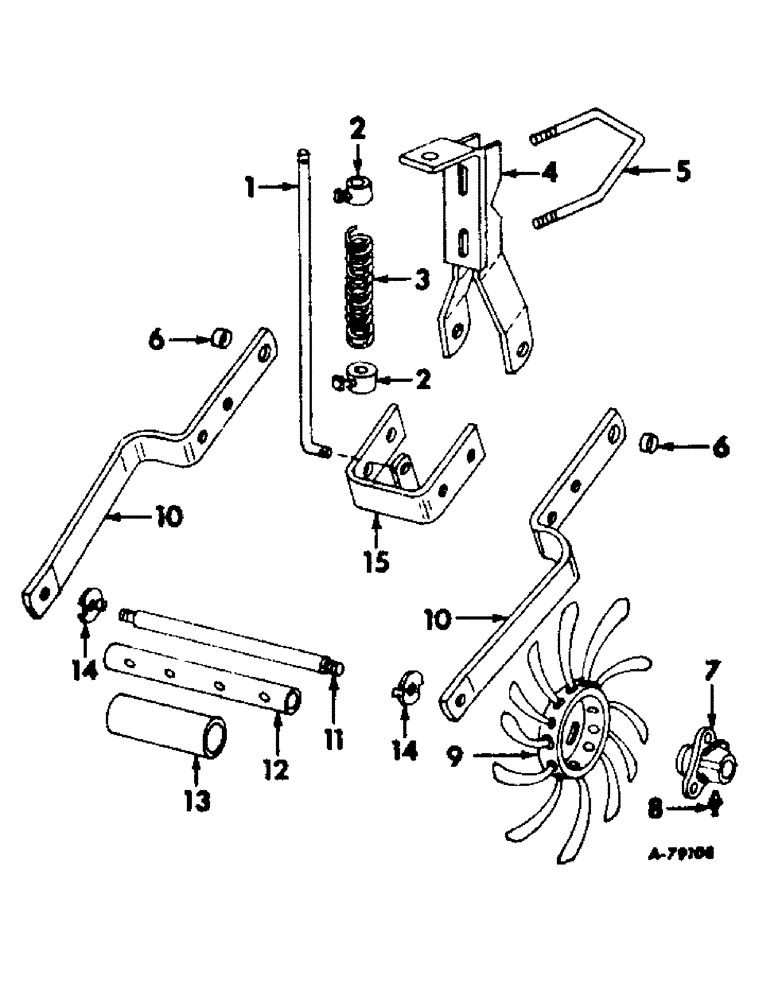 Схема запчастей Case IH 463 - (V-09) - ROTARY WEEDER ATTACHMENT 