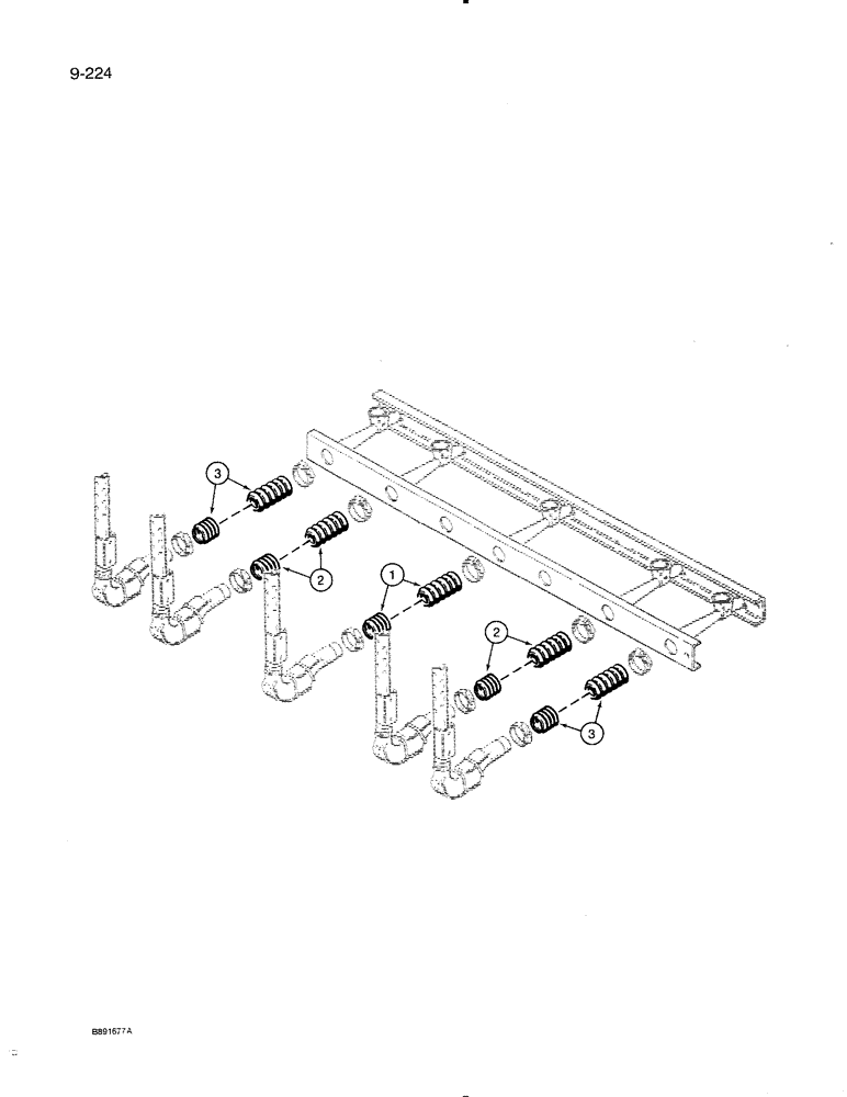 Схема запчастей Case IH 8500 - (9-224) - AIR SYSTEM HOSES, 2-1/2 INCH ID, VENTURIS TO MANIFOLD PIPES, 33 FOOT WIDE DRILL (09) - CHASSIS/ATTACHMENTS