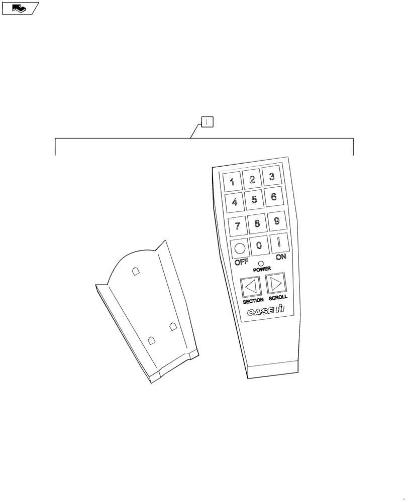 Схема запчастей Case IH 4420 - (11-105) - REMOTE CONTROL ASSEMBLY, ACCUBOOM SECTION Options