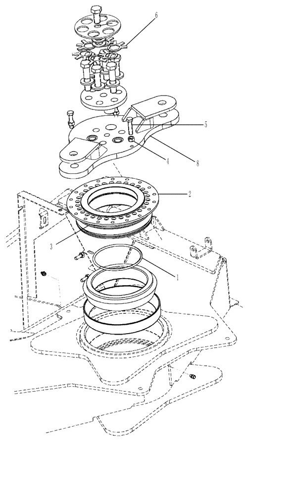 Схема запчастей Case IH TITAN 3020 - (04-010[02]) - DIA KIT, KINGPIN NUT ASSEMBLY Frame & Suspension