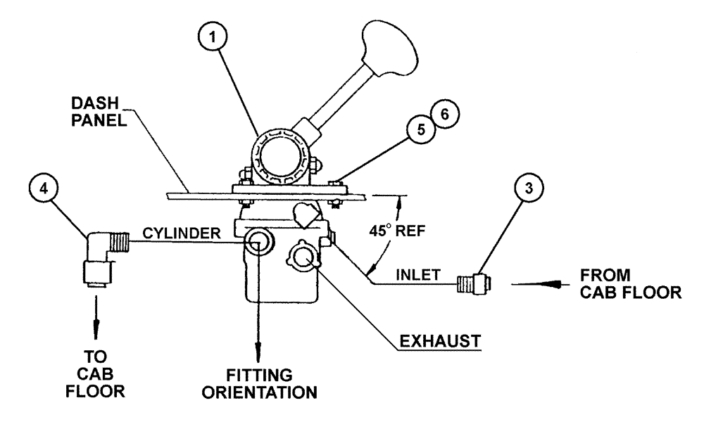 Схема запчастей Case IH FLX3330B - (07-018) - HAND THROTTLE VALVE GROUP (FLX3300B CAT ENGINE & FLX3330B) Pneumatics