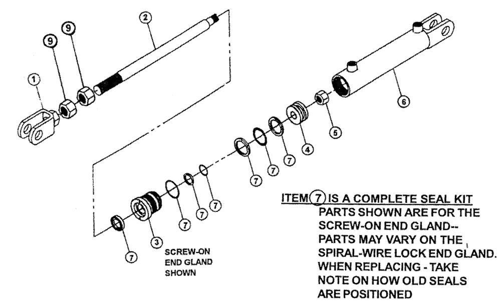 Схема запчастей Case IH PATRIOT WT - (06-005) - HYDRAULIC CYLINDER - BOOM OUTER FOLD - (2" X 10") Cylinders