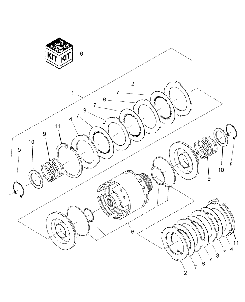 Схема запчастей Case IH FARMALL 60 - (03.05.01) - HYDRAULIC CLUTCH (03) - TRANSMISSION