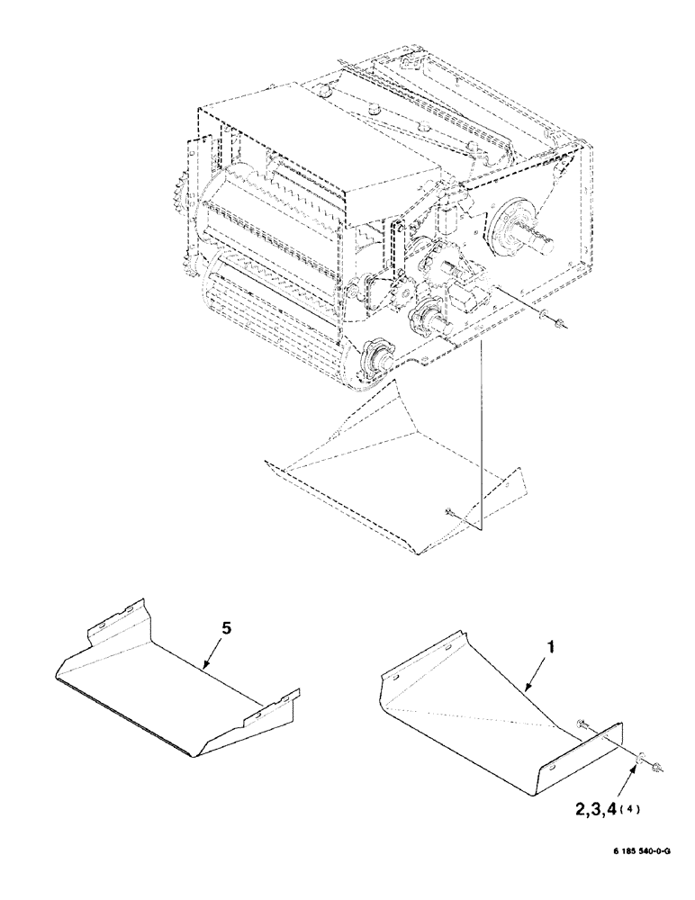 Схема запчастей Case IH 8725 - (9-26) - GRAIN PAN ASSEMBLY (09) - CHASSIS