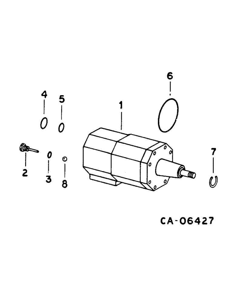 Схема запчастей Case IH 1460 - (10-063) - STEERING HAND PUMP (07) - HYDRAULICS