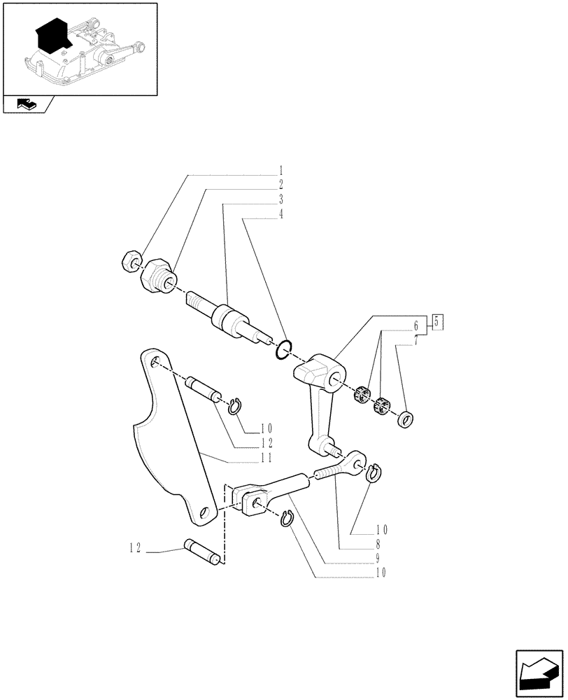 Схема запчастей Case IH FARMALL 85C - (1.82.5[03]) - LIFT CONTROL (07) - HYDRAULIC SYSTEM