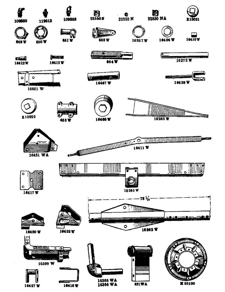 Схема запчастей Case IH VARIOUS - (B-012) - TRACTOR TRAILER 