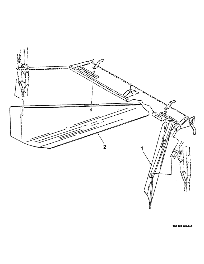 Схема запчастей Case IH 625 - (9-08) - NARROW WINDROW FORMING KIT, HK60576 NARROW WINDROW FORMING KIT COMPLETE (88) - ACCESSORIES