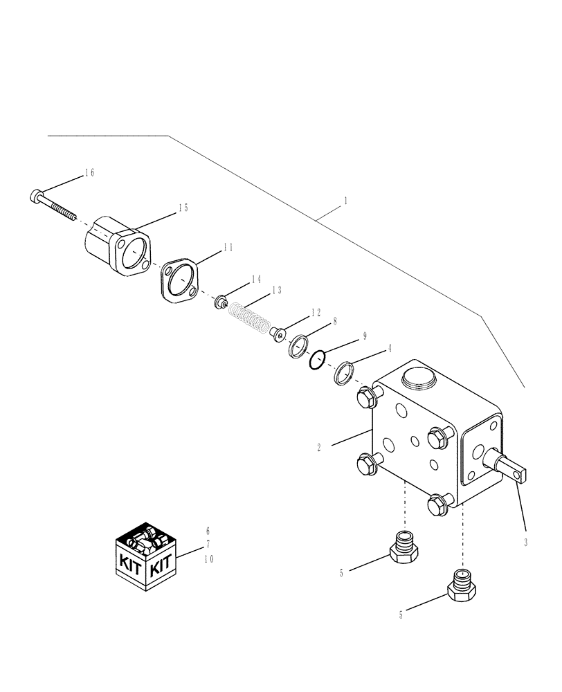 Схема запчастей Case IH DX45 - (07.08.01) - REAR REMOTE CONTROL VALVE (07) - HYDRAULIC SYSTEM