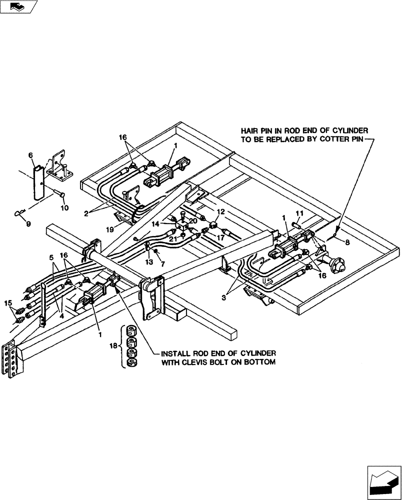 Схема запчастей Case IH COULTER - (35.100.02) - HYDRAULICS - 1984 (35) - HYDRAULIC SYSTEMS