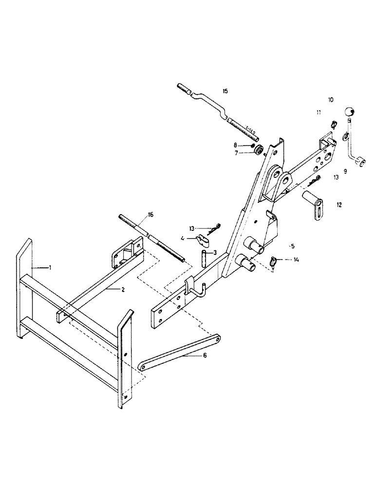 Схема запчастей Case IH 553 - (330) - FRONT LOADER BRACKET (09) - CHASSIS